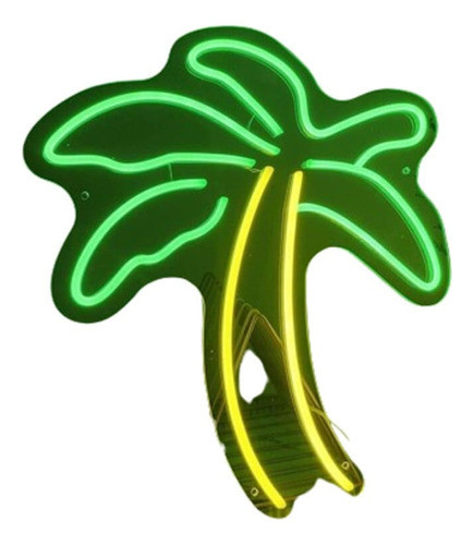 Cartel Palmera Neon Led  Acrilico Transparente 0