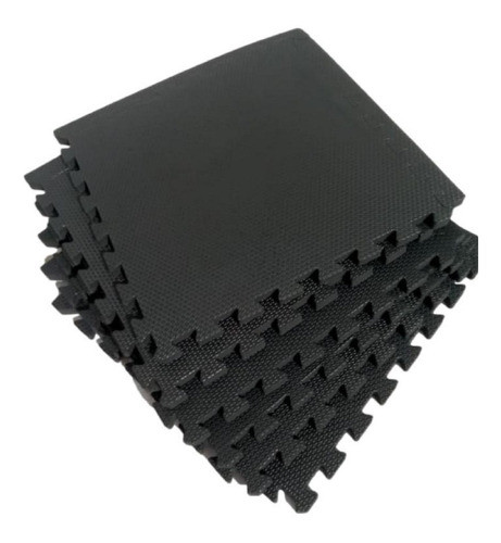 Conjunto Com 4 Unidades Tatame Eva Preto 50cm X 50cm X 2cm 0