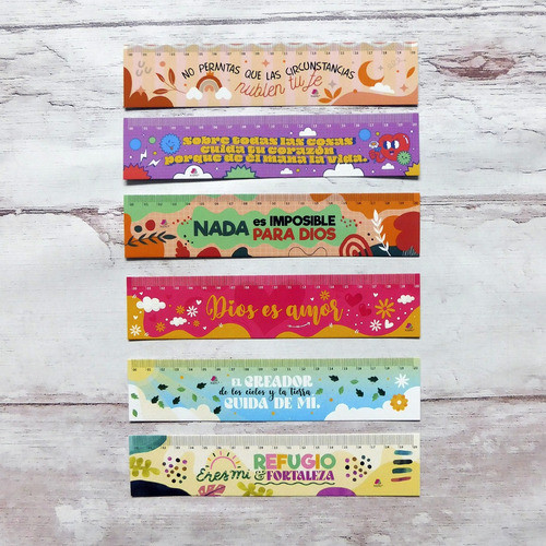 Reglas Con Frases Religiosas Cristianas Pack X 10 1