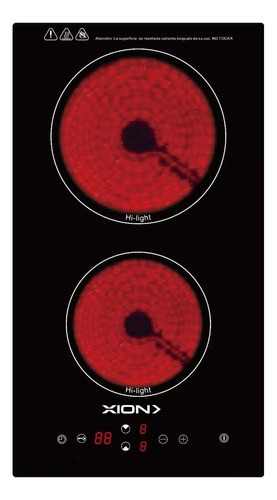 Anafe Xion Vitroceramico Electrico 2 Discos Digital Dimm 0