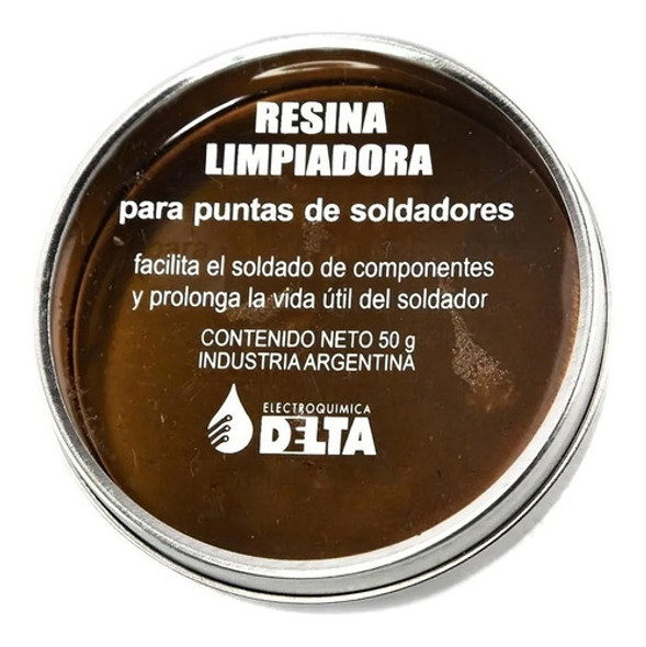 Resina Limpiadora Soldador Delta 50 Gr Limpia Punta Soldador 0 Resina Limpiadora Soldador Delta 50 Gr Limpia Punta Soldador 0