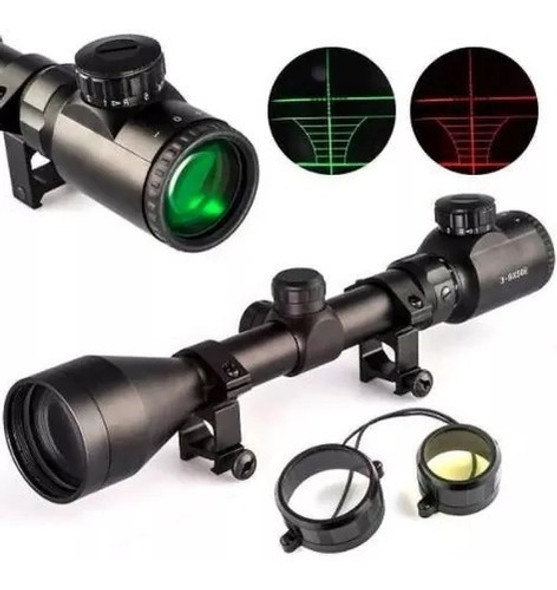 Mira Telescópica Rifle Chumbera 9x40 Reticula Iluminada 1