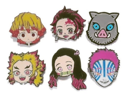 5 Llaveros Inosuke - Kimetsu No Yaiba -impresión 3d- Anime 0