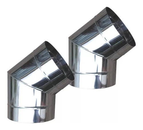 Par De Curvas Codos 45 Acero Inoxidable 8 Calefactores 0