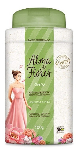 Talco Alma De Flores Tradicional 100g Perfumado 0