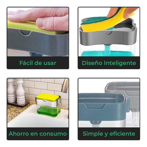 Dispensador De Jabon + Esponja 1