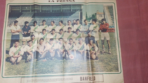 Lamina Diario La Prensa * Club Banfield - Año 1971 - Equipo 0