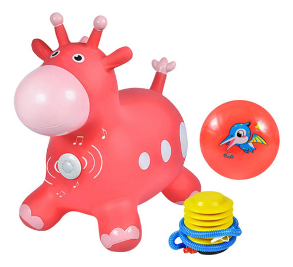 Brinquedo Infantil Inflável Saltitante Animal Vermelho 0