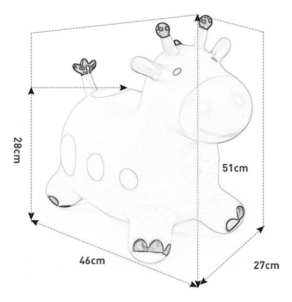 Brinquedo Infantil Inflável Saltitante Animal Vermelho 1
