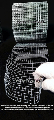 Malla Metalica Rejilla 10x10mm Protección Canaletas X Metro 1