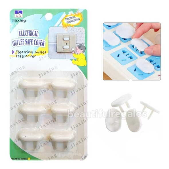 Tapa Protectora De Enchufe Seguridad Para Bebe X 6 0 Tapa Protectora De Enchufe Seguridad Para Bebe X 6 0