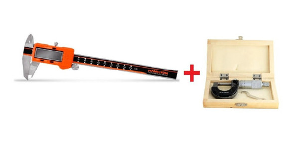 Calibre Digital 150mm Hamilton + Micrometro 0 25 Ruhlmann 0