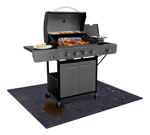 Alfombra Ignifuga 3en1, Tapete  P/parrilla, Hogar 122x91cm. 0