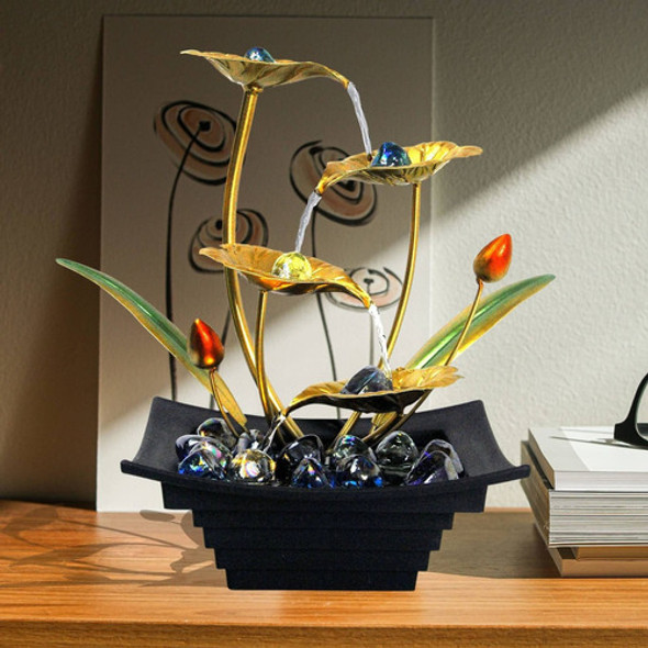 Fuente De Agua Interior De Hoja De Loto De 4 Niveles 1