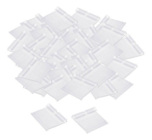 Suporte De Pvc Transparente Para Prateleira De 70x42mm 0