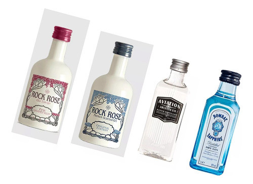 Combo Miniatura Gin X50cc 1