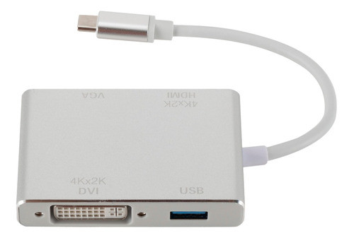 Novo Cabo Usb 3.1 Tipo C Para Usb-c 4k Hdmi Vga Dvi Hub 0