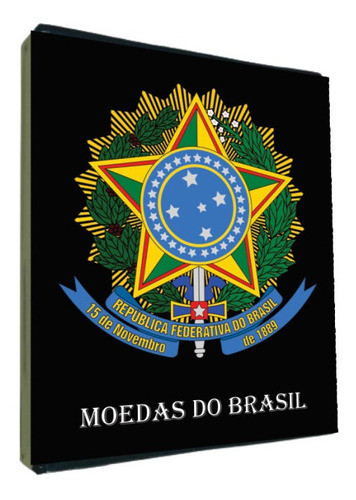 Álbum Fichário Pasta Para 630 Moedas Com 10 Folhas Pvc 0