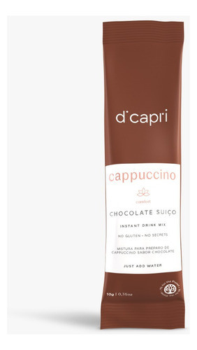 Cappuccino Chocolate Suíço Di Capri Sachê 10g 100 Unidades 0