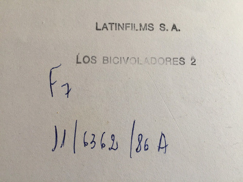 Foto Nº 2  --- Film Los Bicivoladores 2 ---bmx Original 1