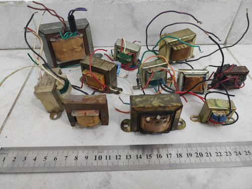 Lote De 11 Transformadores Usados Varios Entre 6 Y 12v 1