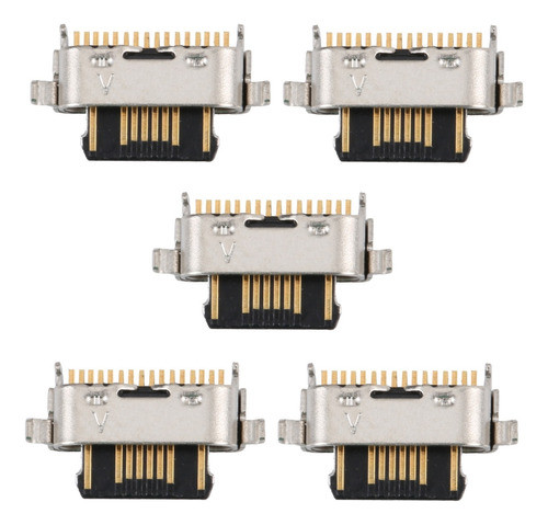 Kit 5 Conector Carga Solda Para Moto G10 G20 G22 G30 0