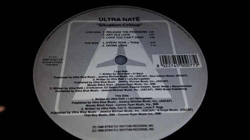 Ultra Nate Situation Critical Lp Vinilo Doble Insert Italy 1