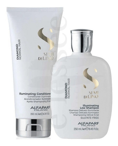 Kit Shampoo + Acondon Illuminating Alfaparf Semi Di Lino 0