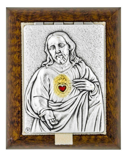 Pequeo Decorativo Caja De Recuerdos De Rosario Con Saint Pla 0