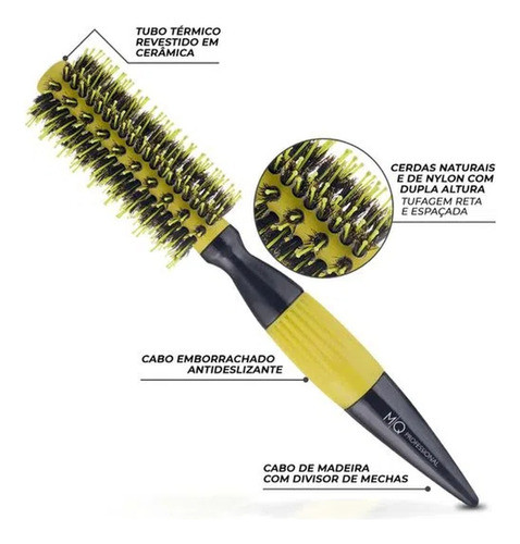Kit - Prancha Gama Girassol 220ºc + Escova Mq 1796 27mm 1
