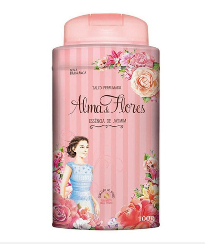 Talco Alma De Flores Jasmim 100g Perfumado 1