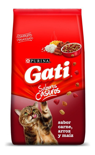 Comida Gato Gati 15k Carne Con 3 Pate 0