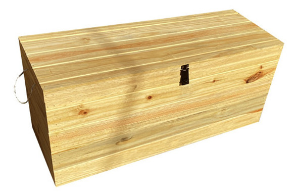 Baul 80 Cajon Juguetero Organizador Mudanza Madera Pino 0