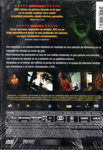 Rec - Dvd Nuevo Original Cerrado - Mcbmi 1