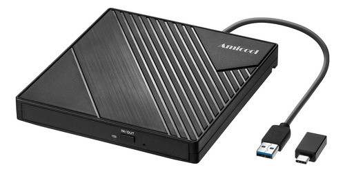 Unidad Dvd Externa Usb 3.0 Usb C Black 0
