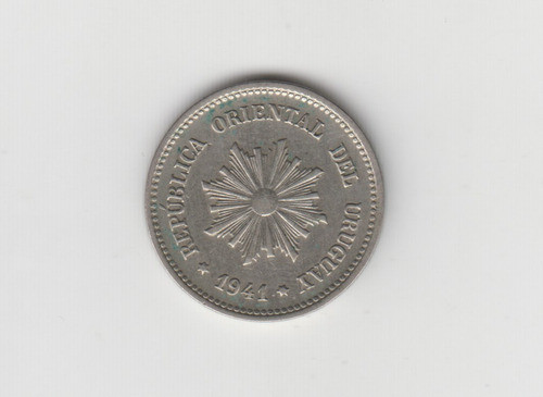 Moneda Uruguay 2 Centesimos Año 1941 Excelente 0