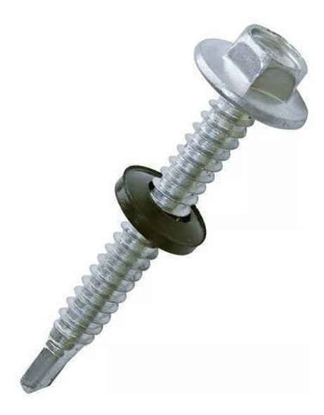 Tornillo Tel Hexagonal T2  14x2 Punta Mecha C/arandela 1