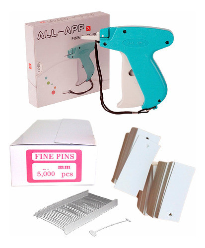 Pistola Etiquetadora + 5000 Precintos 25mm + 1000 Etiquetas Blancas 25x60mm 0