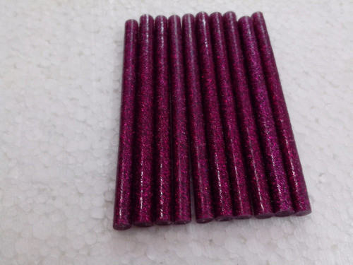 Barra Adhesiva Silicona Hot Melt Con Brillo Glitter X 10 Uni 1