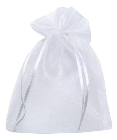 50 Bolsitas De Organza Blancas De 7x9cm 1 50 Bolsitas De Organza Blancas De 7x9cm 1