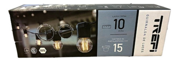 Guirnalda De Luces Para Exterior  X 10 Metros / Sin Lamparas 1
