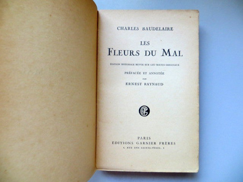 Les Fleurs Du Mal Charles Baudelaire Garnier 1952 1