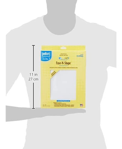 Pellon 721pkg Fuse-n- Forma Entrelazamiento Fusible De Peso 1