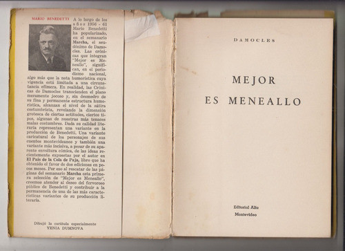 1961 Mario Benedetti Humor Mejor Es Meneallo Yenia Dumnova 1