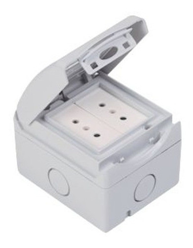 Toma Doble 2 Tomas Exterior Estanco Ip54 Intemperie Mig 0