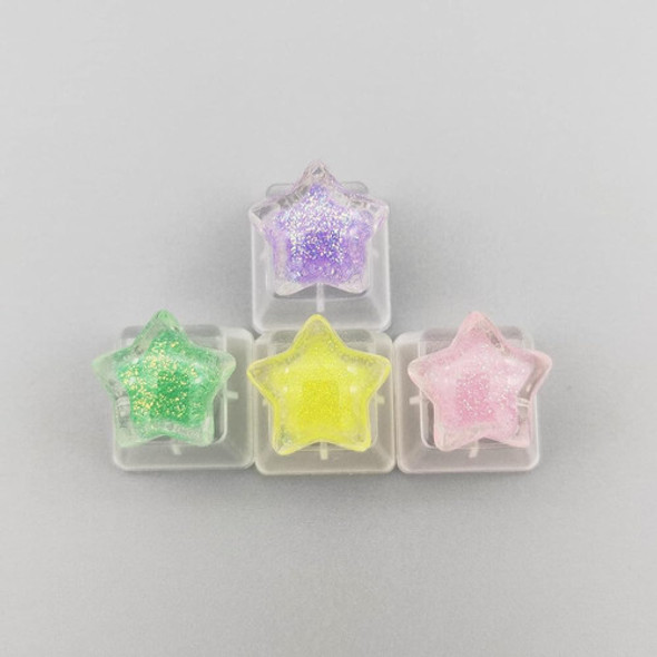 Yupyay 4 Teclas Keys Colorful Stars Para Cherry Mx Switch Me 0