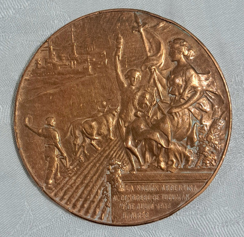 Medalla Nacion Argentina Al Congreso Tucuman 1913 B25 1
