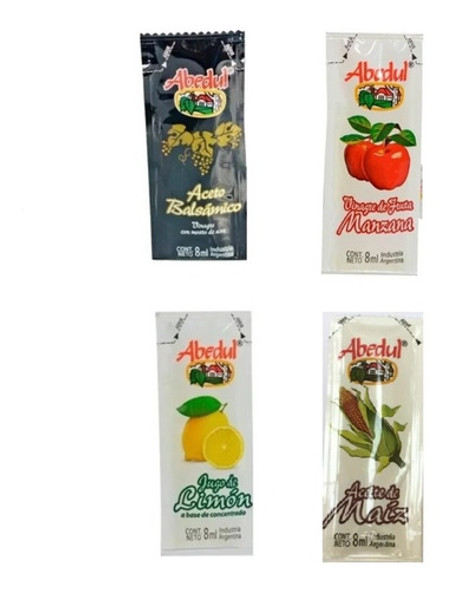 Vinagre Aceto Limon  Aceite Maiz Y Sal X20u Sobres Pouch 0