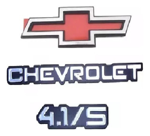 Kit Emblema Chevrolet Opala E Caravan Anos 91 A 92 Cromado 0
