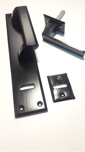 Manijon Combo Manija Biselado Aluminio Negro 1